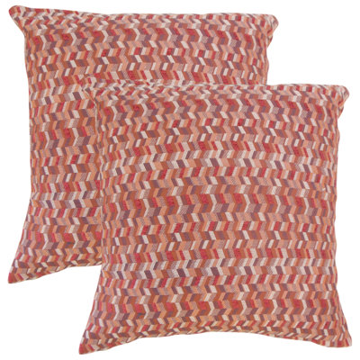 Coussin décoratif à chevrons