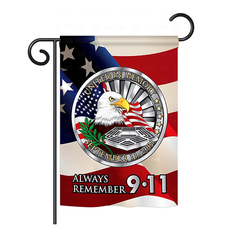 Double Sided Polyester Independence Day Garden flag, 18.5" H x 13" W