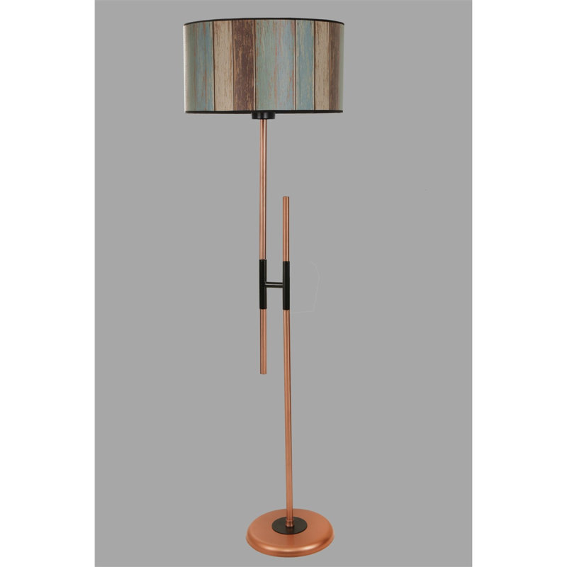 Lampe sur pied 65 po Djako, Or rose
