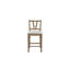 Chaises à hauteur de comptoir à lattes en placage d'hickory l 18 po x P 22 po x H 40,25 po Almond (ensemble de 2)