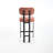 Comfortable Modern Upholstered Fabric Bar Stools Set Of 2 With Black Metal Legs, 26 Inch Counter Height For Kitchen Islands-661748503