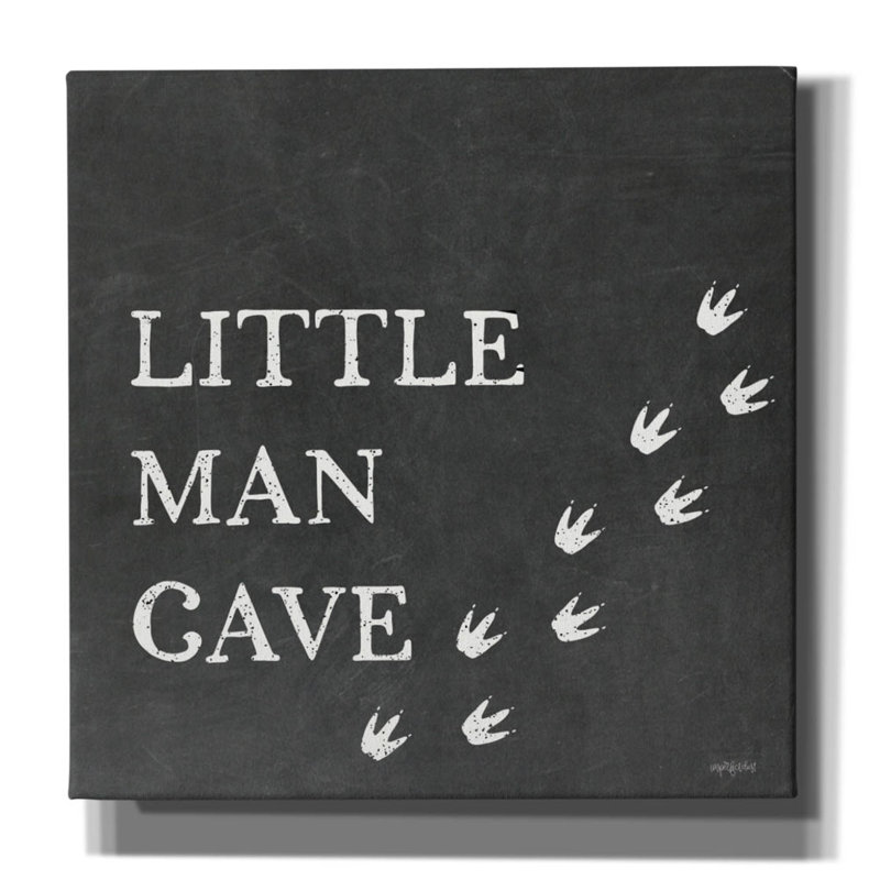 «Little Man Cave» par Imperfect Dust, art mural sur toile, H 12 po x l 12 po