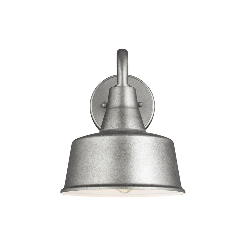 Barn 1 - Light Outdoor Barn Light, No, Weathered Pewter, 10" H x 8" W x 8" D