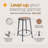 Felix Steel Stool, Assembly Ready-99356465-99356464-99356463
