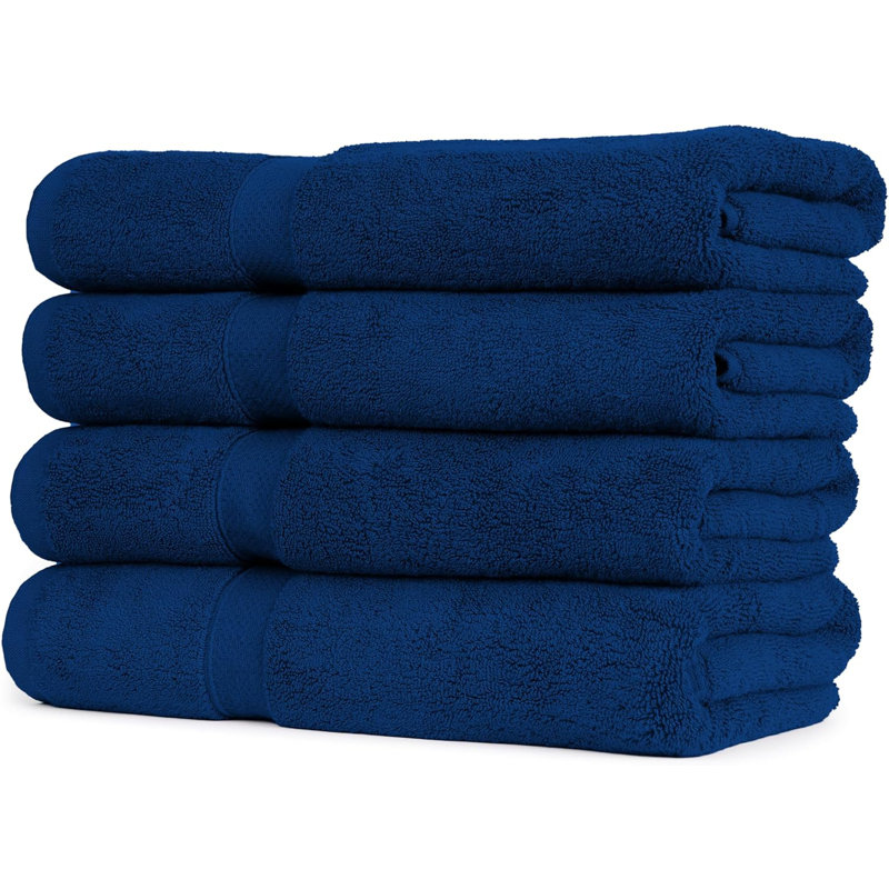 Cotton Bath Towel, Navy