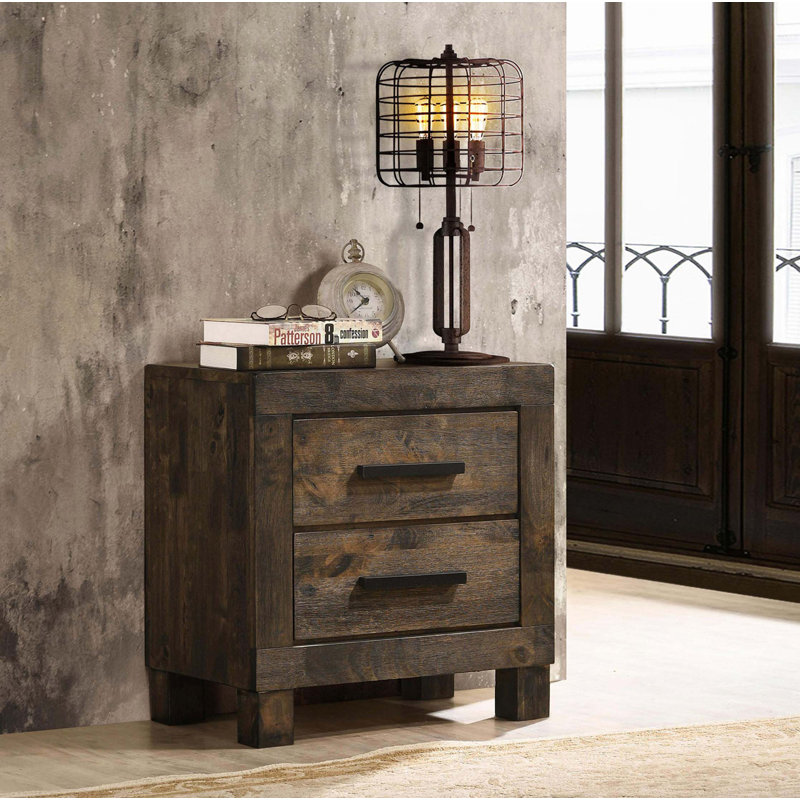 Table de chevet 2 tiroirs