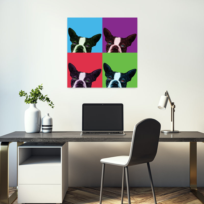 Loyauté Pop, art contemporain pour chien, H 18 po x l 18 po