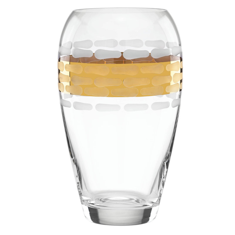 Truro Handmade Glass Table Vase, Gold