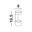 Black Integrated LED Metal Bollard Light