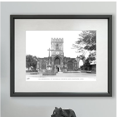 Guisborough, St Nicholas Church And Cenotaph C1955 - Single Picture Frame Print