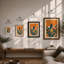 Triptych Botanical - Framed Print-740914993-740914991