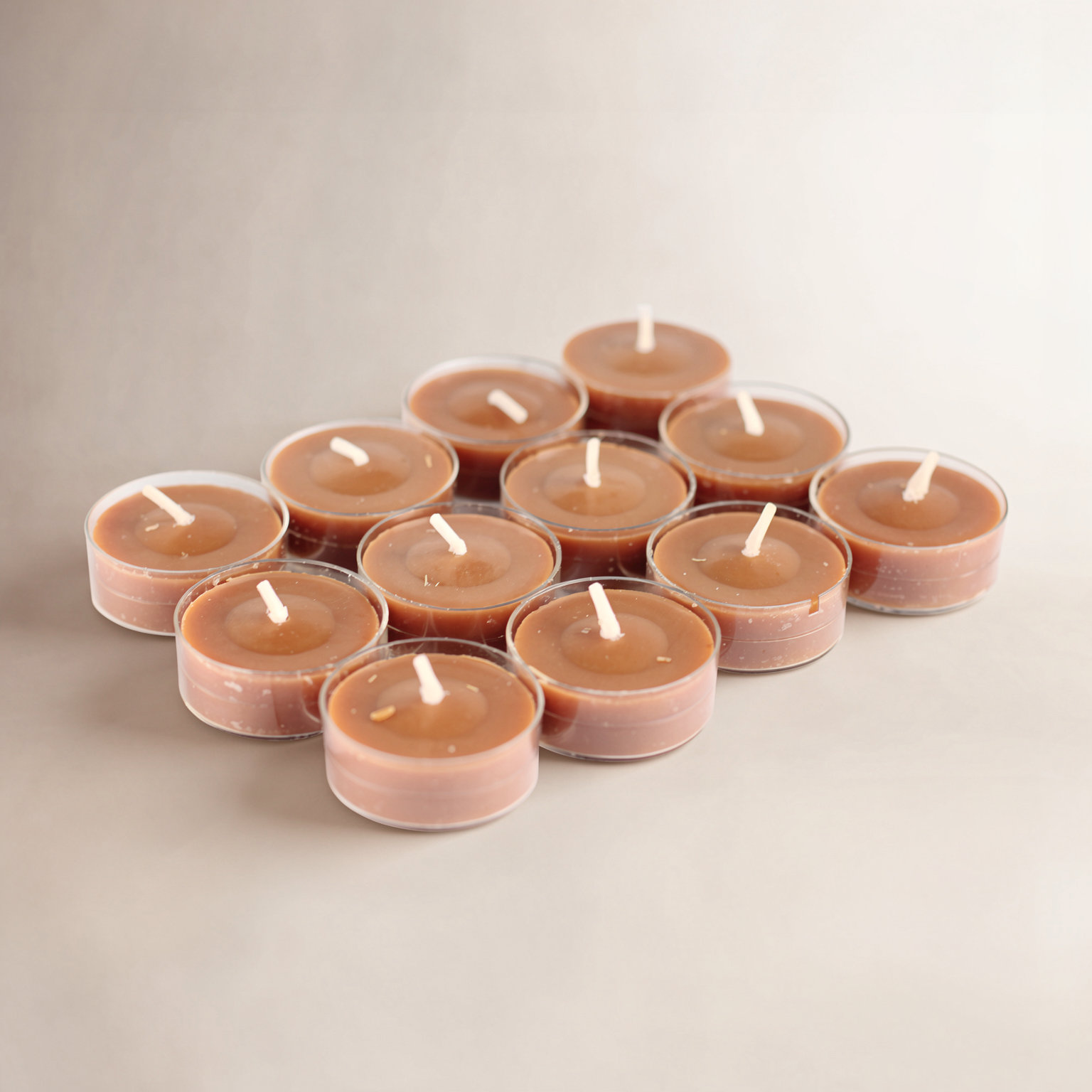 Oak Leaf Scented Tealight Candle Set