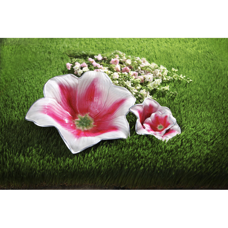 Lily Serving Bowl, Gold Snow