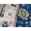 Tapis bleu marine unique de 9 pi x 12 pi
