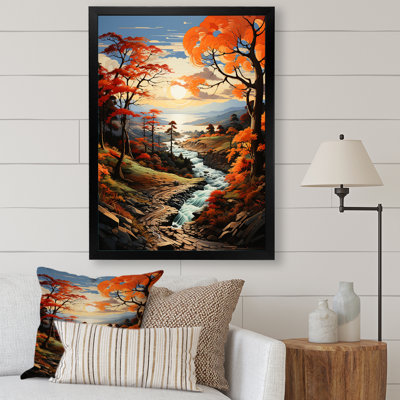 Orange Tree Maple Symphony Landscape II " Orange Tree Maple Symphony Landscape II "