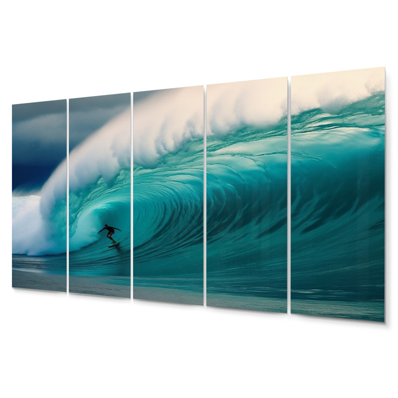 Hawaiian Waves Surf Dream I U.S. States & Territories Wall Decor on Metal
