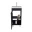Meuble-lavabo autoportant Rivera avec une porte, deux tablettes, une base de lavabo, -1067774037
