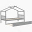 Lit simple en bois avec lit gigogne Imaginative pour enfants, encourageant la créativité et maximisant l'espace dans la chambre-1420035159