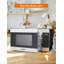Four à micro-ondes de comptoir de 0,9 pi cu avec 10 niveaux de puissance, noir et blanc CHM Series