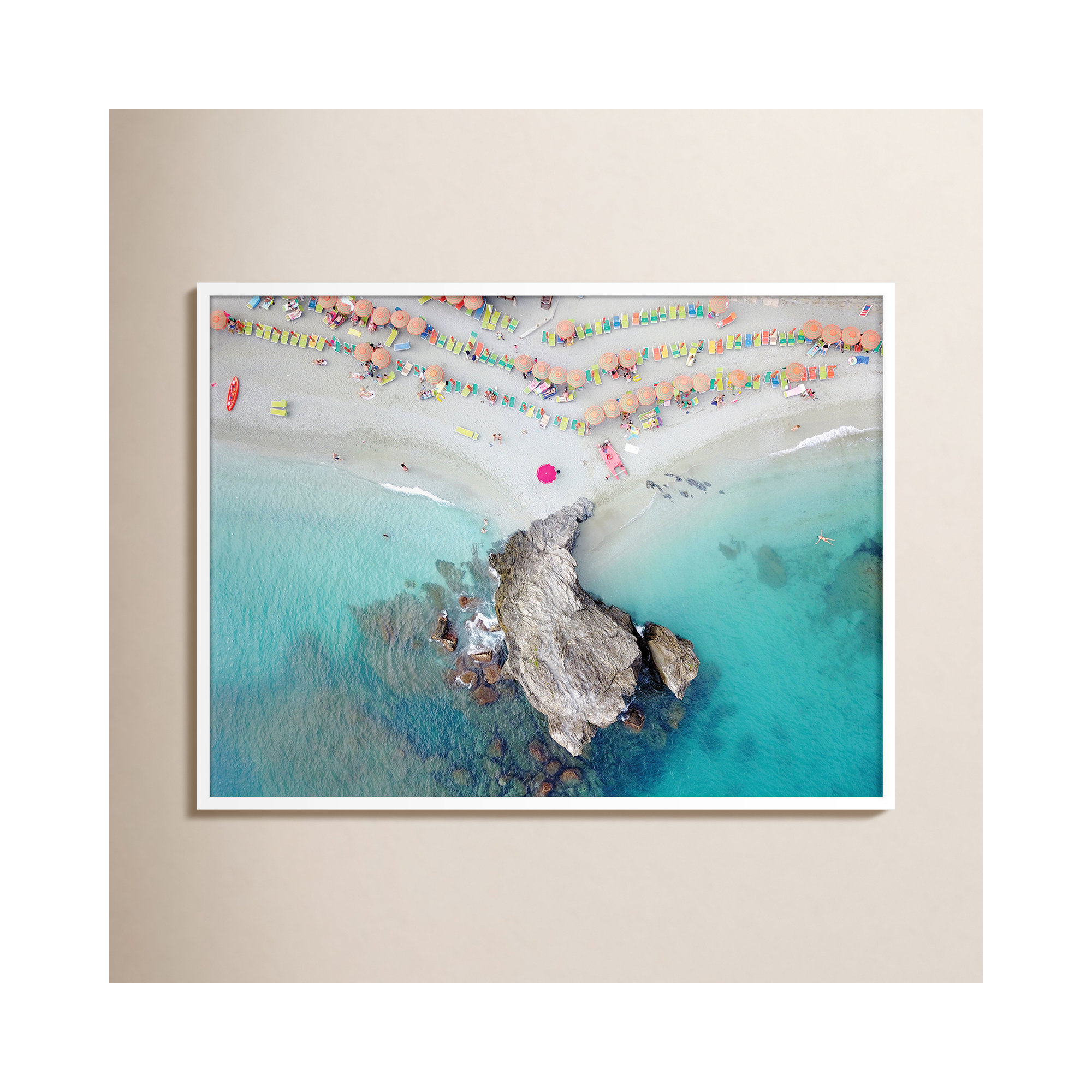Monterosso 8, 31" H x 41" W, White