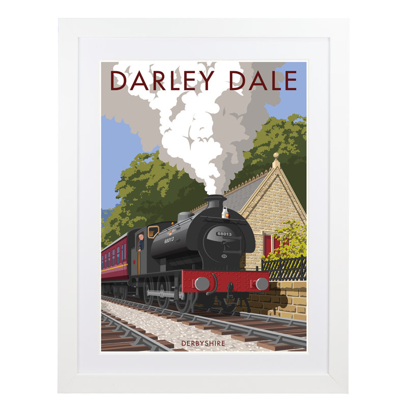 Darley Dale Derbyshire - Print, White Framed, 50cm H x 40cm W x 1cm D