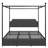 Artevious Upholstered Metal Canopy Storage Bed-234378577-234378580