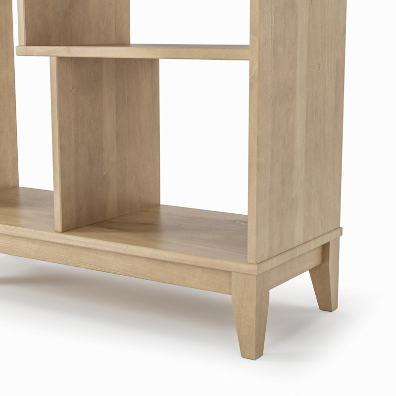 Bibliothèque en bois massif Geometrix, Chêne clair