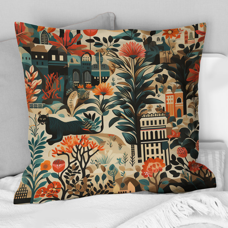 Coussin décoratif en polyester Urban Jungle Mirage I, H 16 po x l 16 po