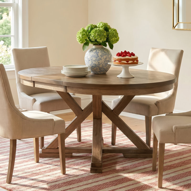 Denfield Extendable Round Dining Table