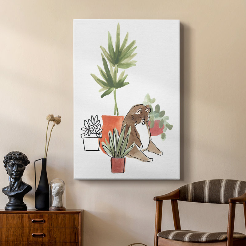 PurrfectPlants II - Cavas de galerie sur mesure