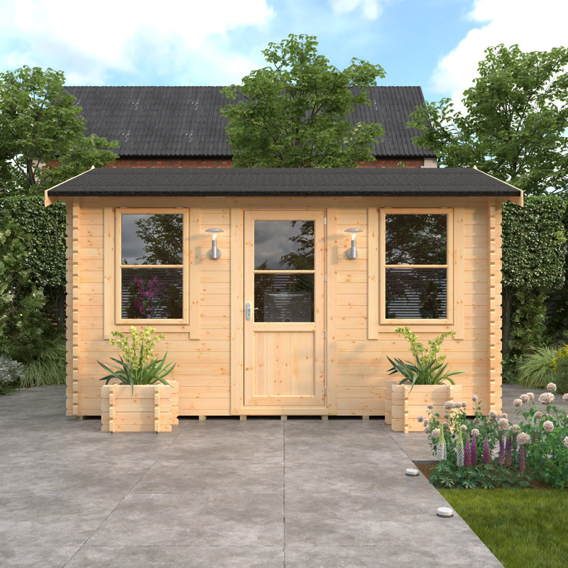 The Rosen Tongue & Groove Log Cabin 14x10w