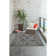 Tapis d'intérieur / extérieur gris Kaed