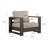 Hoyt 37.40” Outdoor Aluminum Armchair-964042413-940330902