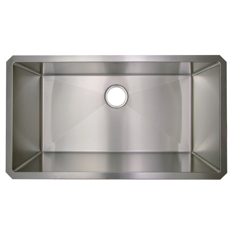 32-Inch Stainless Steel Single Bowl Undermount Kitchen Sink