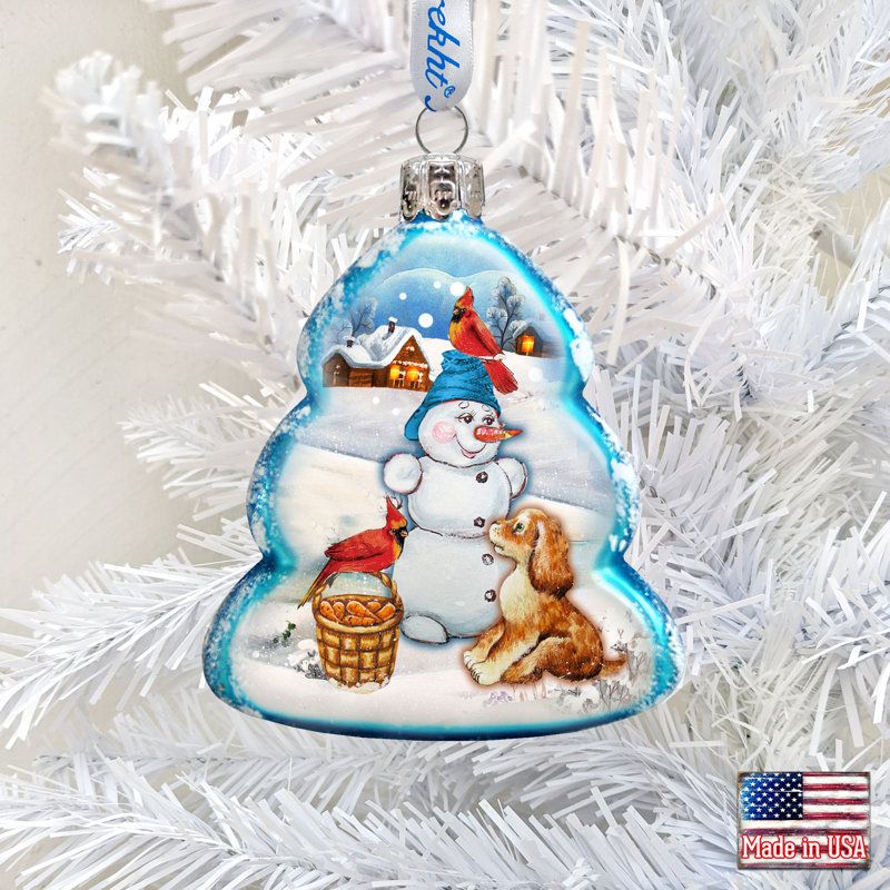 Keepsake 3'' Handmade Glass Holiday Shaped Ornament