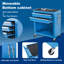 8 Tool Chest With Side Handles - Easy Movement In Garage Metal Lockable Wheels Secure Workshop Storage