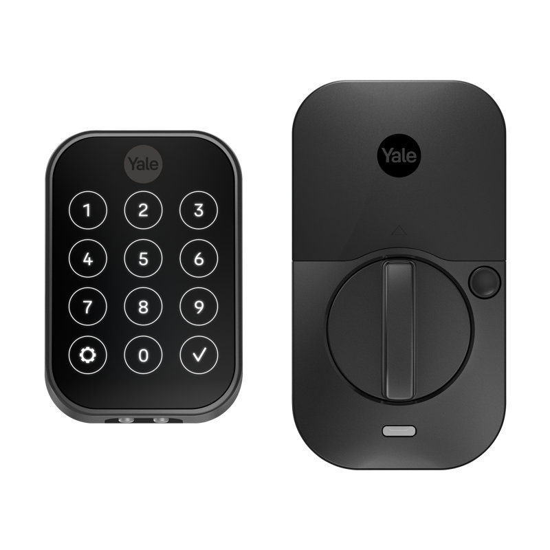 Serrure intelligente sans clé à écran tactile Yale Assure Lock 2 avec Bluetooth, Suède noir, Bluetooth