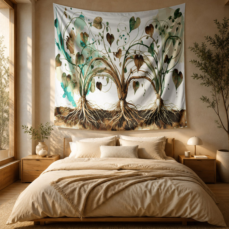 Tapisserie murale légumes Ahipa, 51 po x 60 po