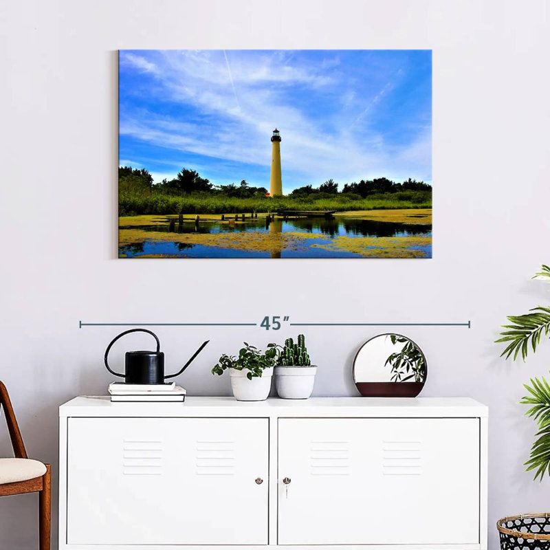 Lilie Tropical Cape May Lighthouse, 24" H x 36" W