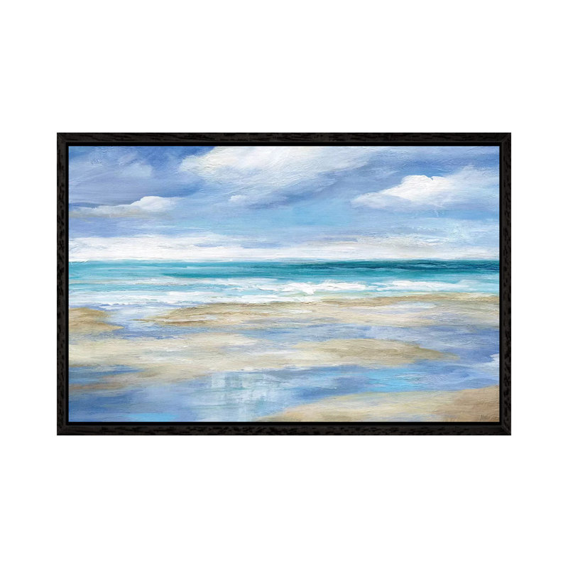 Washy Coast I by Nan - Painting on Canvas, 66.04 cm H x 45.72 cm W, Black Framed