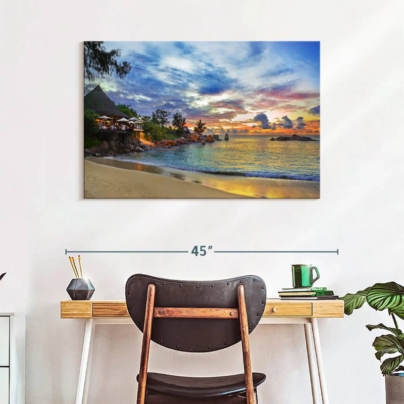 Gillard Cafe At Sunset, 26" H x 39" W
