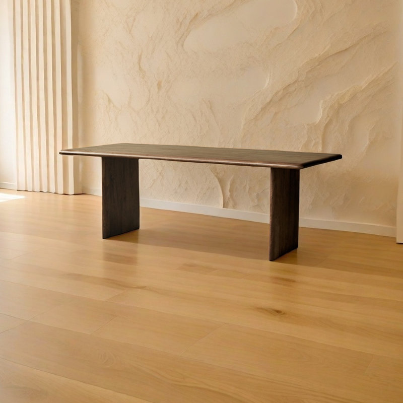 Black Walnut Slab Dining Table, 29.5" H x 78.7" L x 35.4" W
