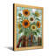 Plantes et fleurs, livres de tournesol, motif d'art en verre coloré-369014061-369014058-369014103