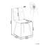 Set of 4 Dining Chairs ARGYLE Velvet-1073481004