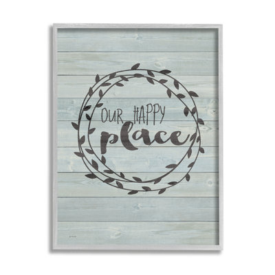 " Our Happy Place " Textual Art Print