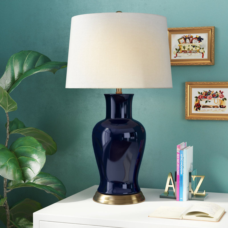 Herron Table Lamp, Navy