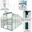 Serre d'extérieur en polycarbonate 6 x 12 pi - avec cadre et ventilation-118640974