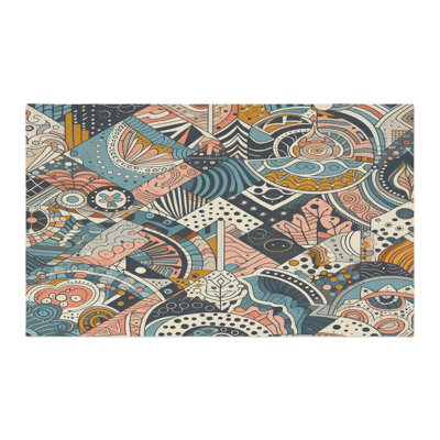 Tapis tressé chromatique
