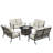 Deztiney 8 - Person Patio Conversation Set with Cushions