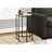 Side Table With Cream Stone Laminate And Black Metal For Living Room Bedroom Stylish Accent Creamy Legs